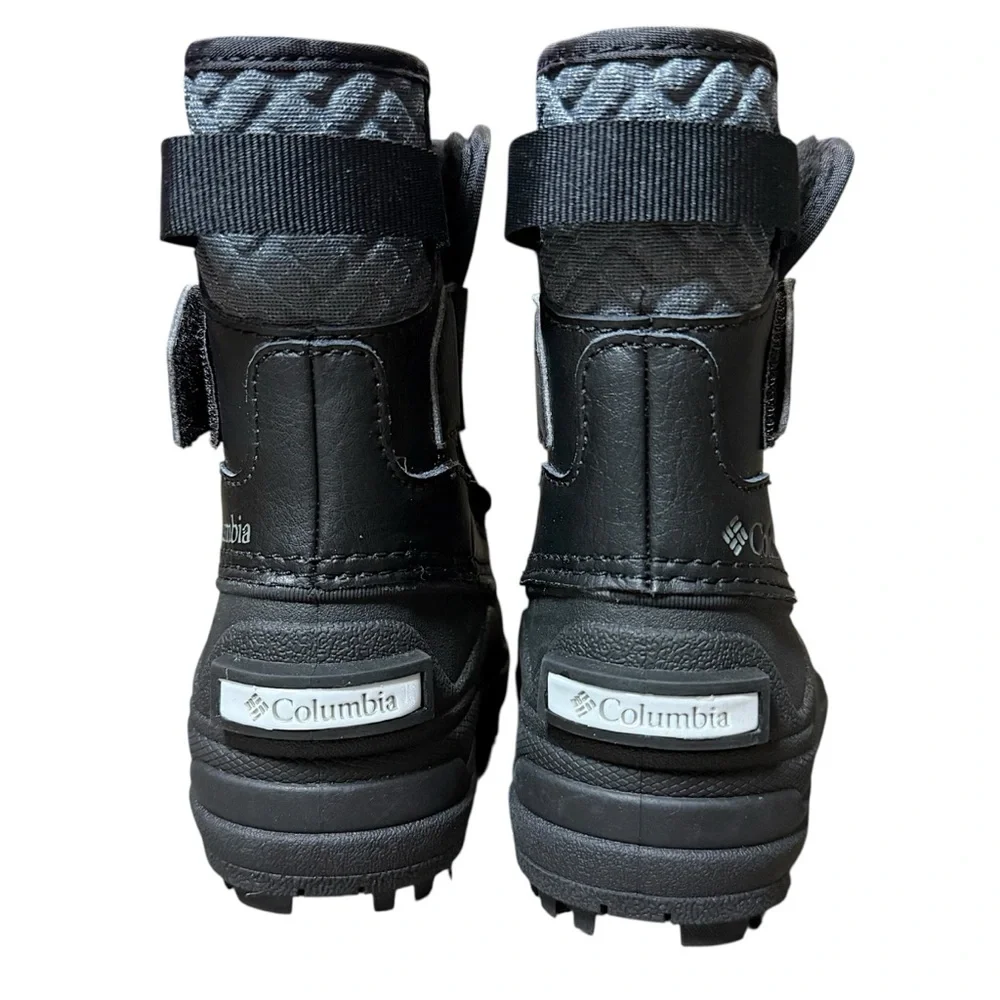 Columbia Omni-Tech Bugaboot Celsius Black Gray Winter Unisex Snow Boot Toddler 4